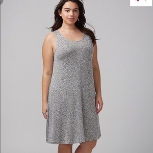 Lane Bryant Swing Tank Gray  Dress Sz 14/16